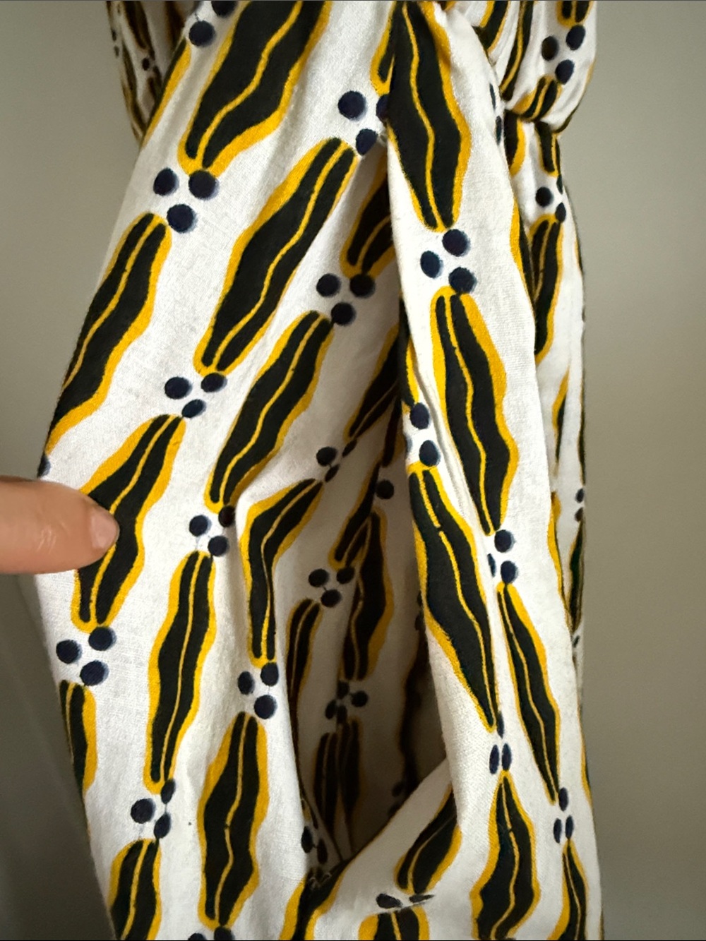 Demestik by Reuben Reuel maxi dress with ruffle bottom size xs - Picture 5 of 6